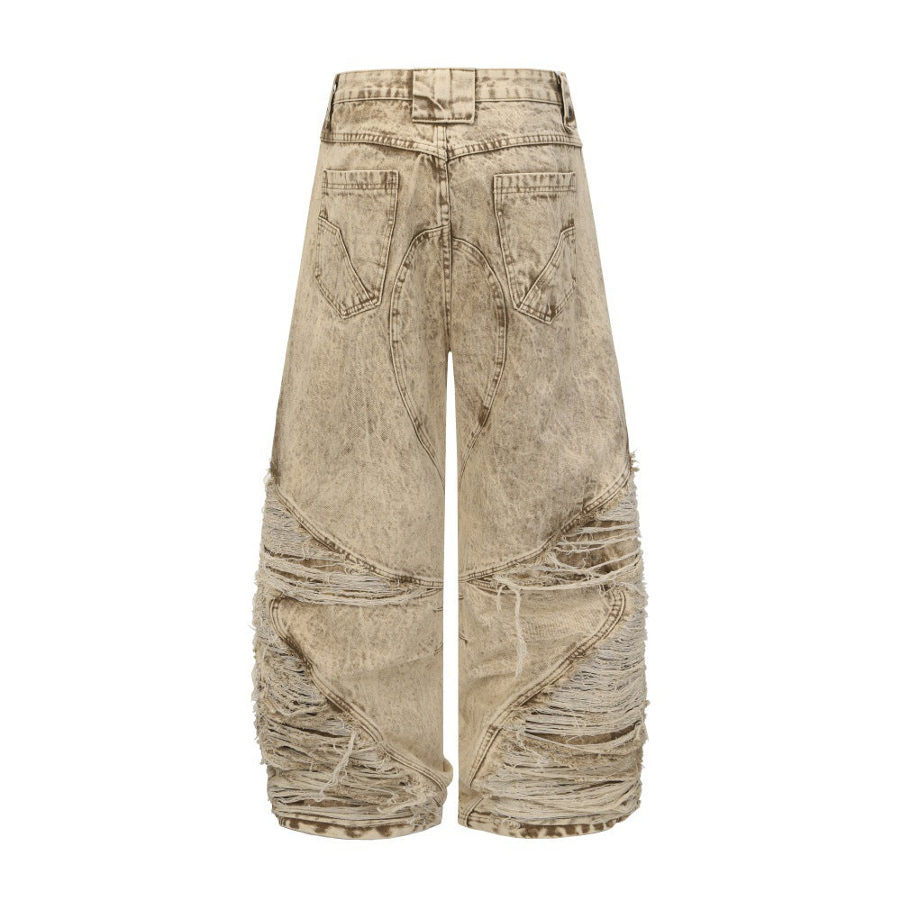 Make old curved knife jeans