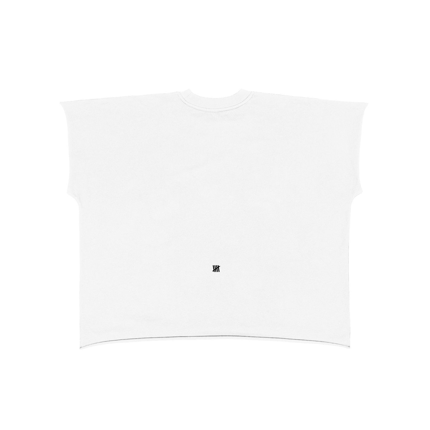 Raw Edge Boxy Non-Shrink T-Shirt
