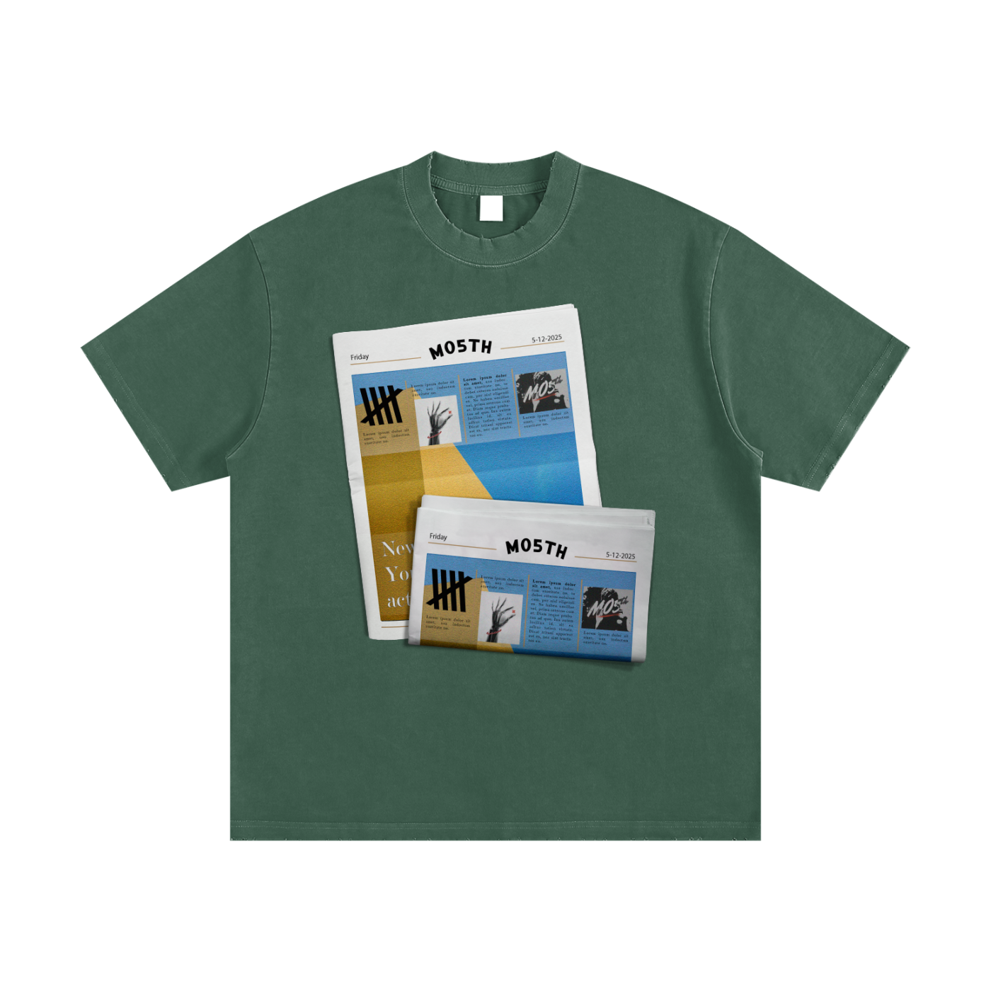 Heavyweight Vintage Washed Frayed T-Shirt