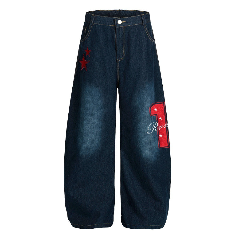 Five pointed star denim