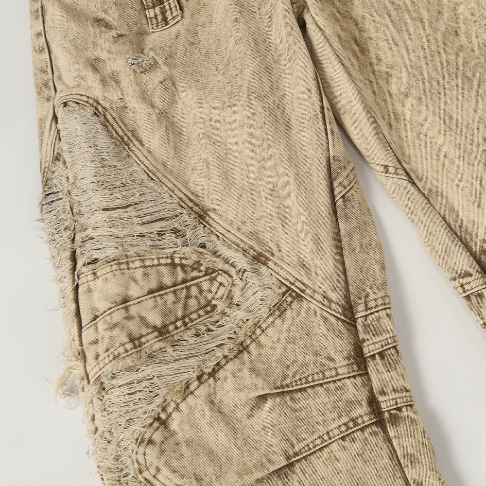 Make old curved knife jeans