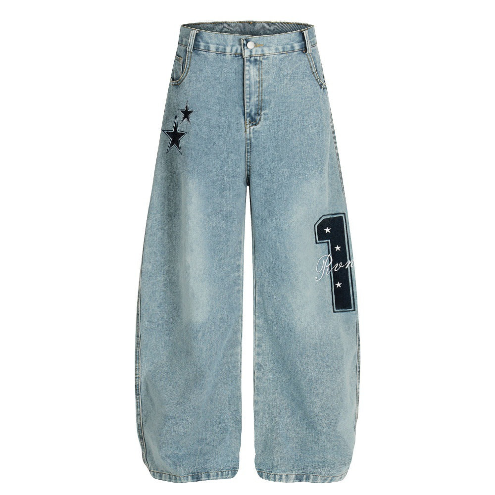 Five pointed star denim