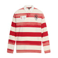 Distressed Stripe Polo Shirt