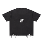 Snow Washed Raw-Hem T-Shirt