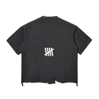 Snow Wash Raw-Hem Boxy T-shirt