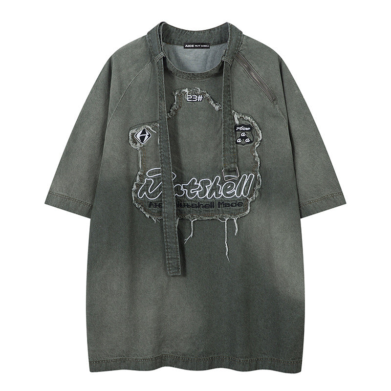 Denim Raglan T-Shirt