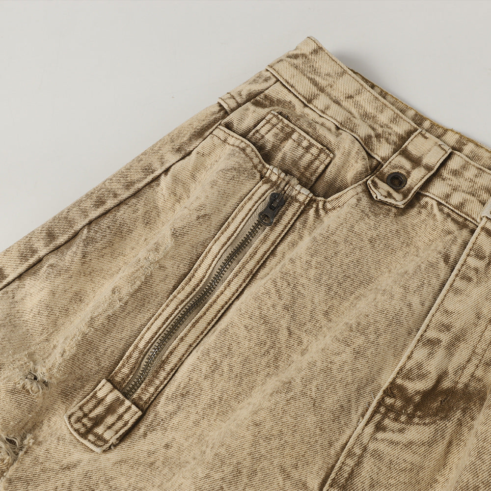 Make old curved knife jeans