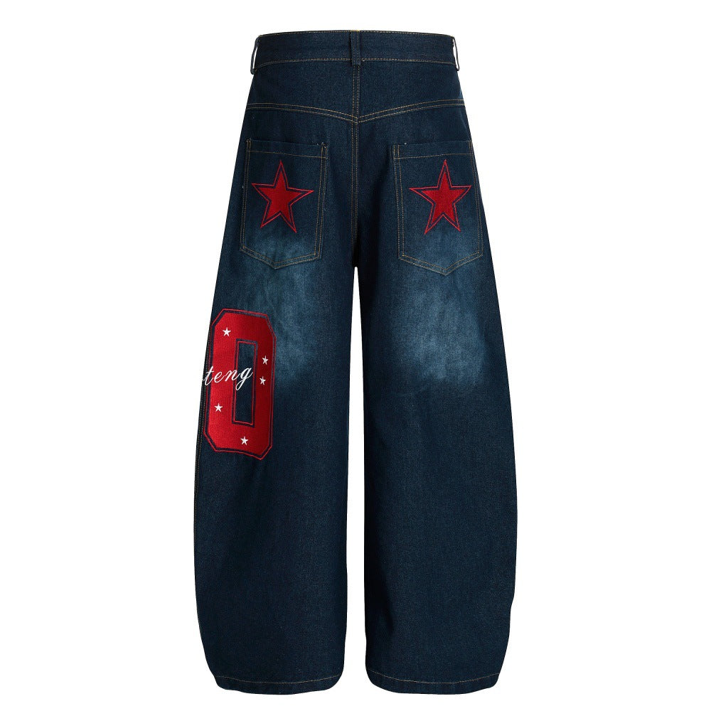 Five pointed star denim