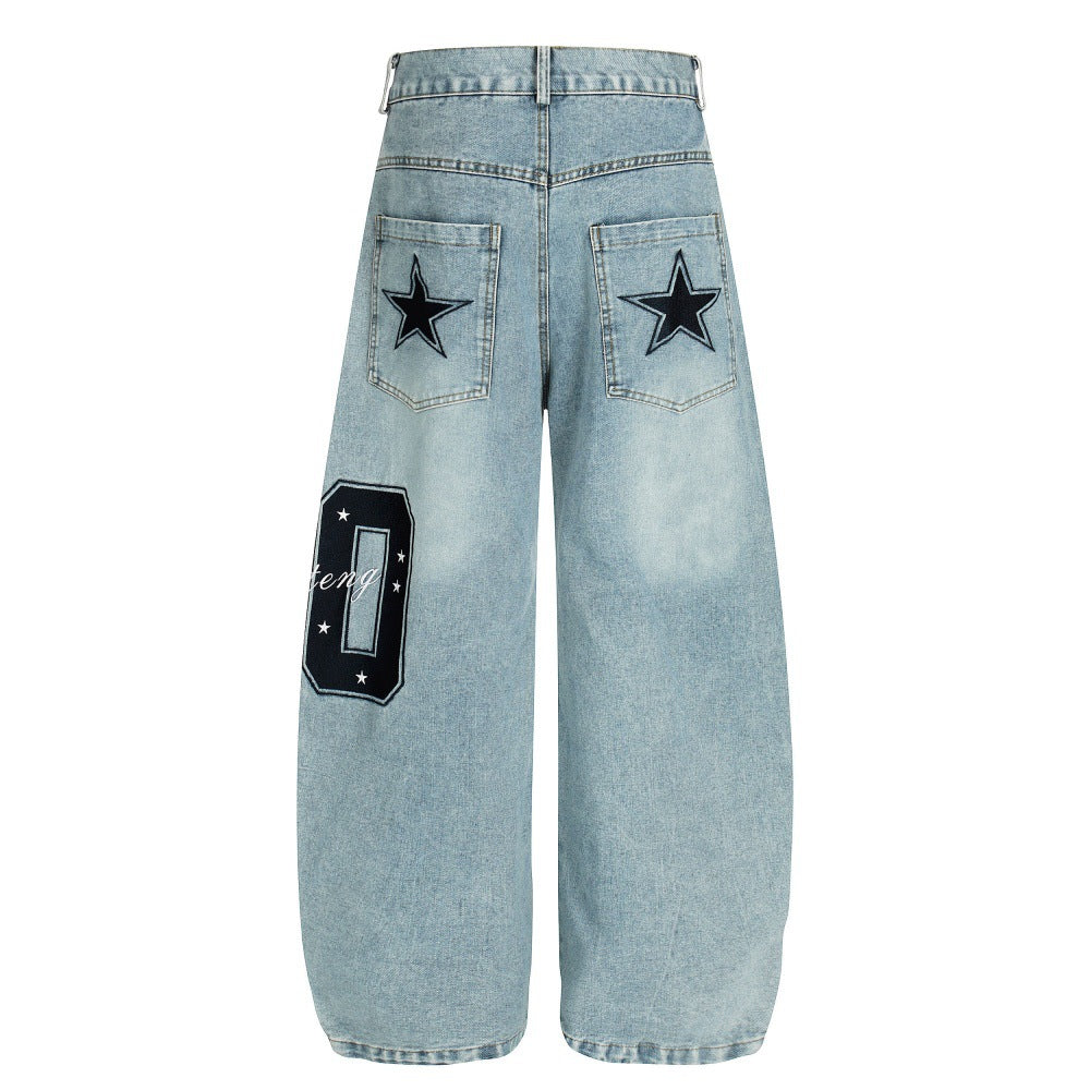 Five pointed star denim