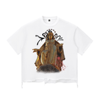 Snow Wash Raw-Hem Boxy T-shirt